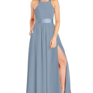 Azazie Dusty Blue Aurora Dress